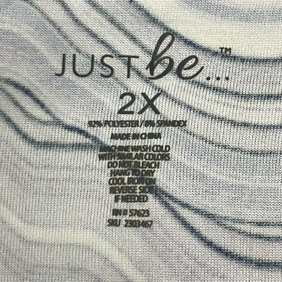 Just Be 2X Purple Abstract Wave Print Criss Cross Strappy Boho Mini Dress Beach - Picture 6 of 10